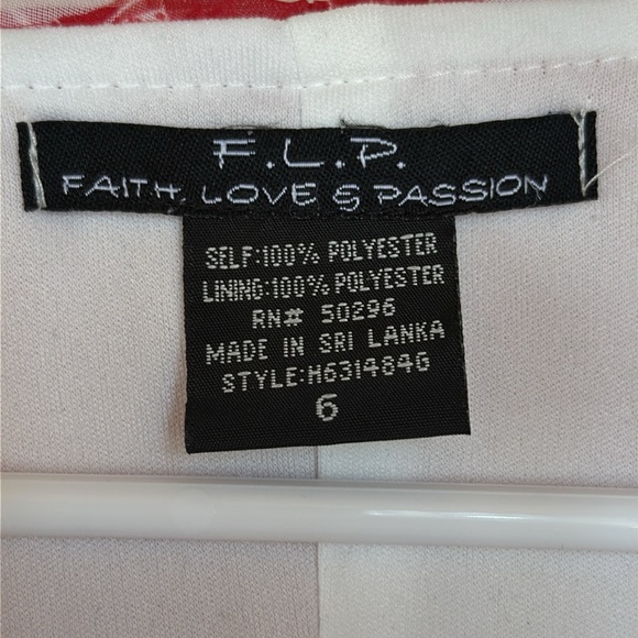 FLP FAITH LOVE & PASSION Floral Fully Lined Dress Size 6 - Picture 3 of 7